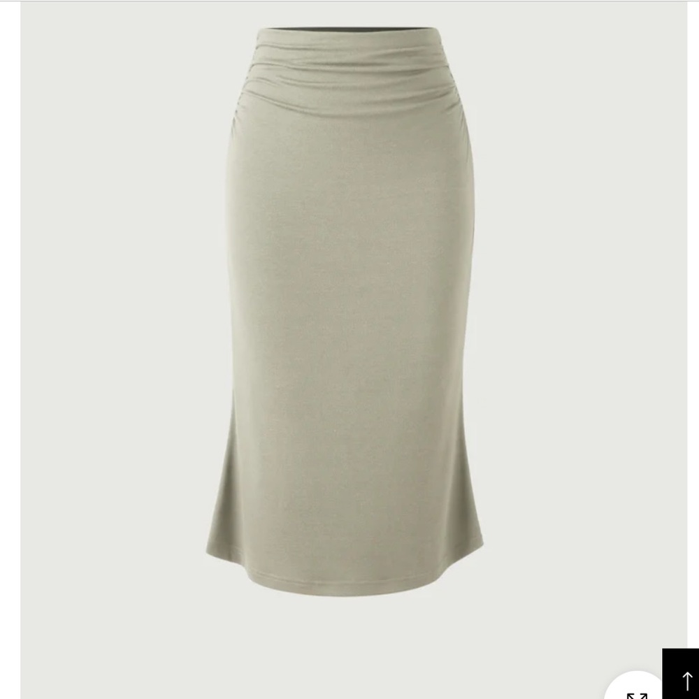 OGL Eco-SkinKiss®2.0 Ruched Side Mermaid Midi Skirt